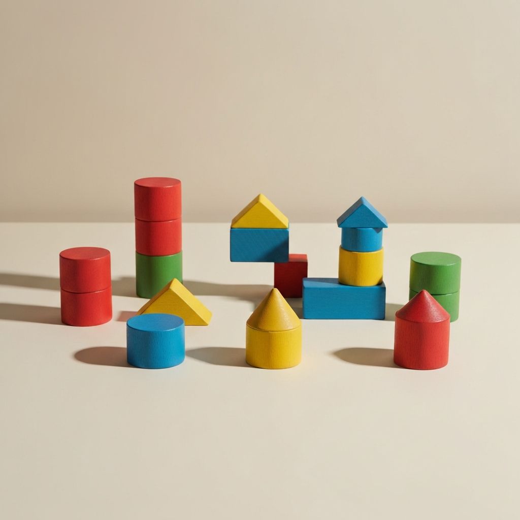 Wooden Building Blocks Set
